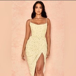 House of CB Daniella lemony floral dress